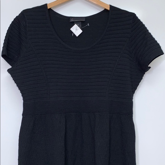 NWTs LANE BRYANT • Black LBD Knit Sweater Dress - Picture 2 of 6